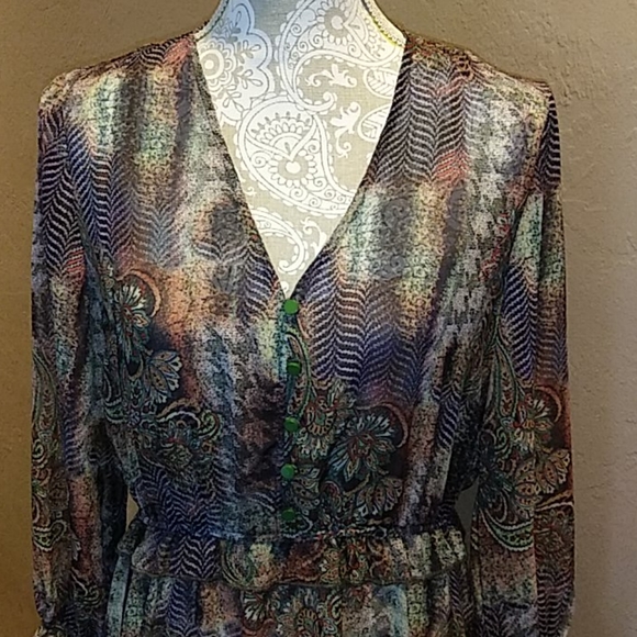 Hillary Scott LaBellum chiffon maxi dress, S - Picture 2 of 14